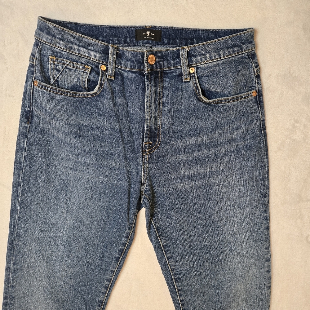 7 For All Mankind Women’s Size 30x26 Peggi Denim Jeans Dark Wash EUC